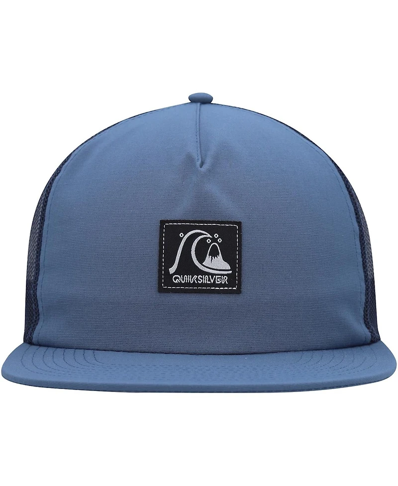Quiksilver Men's Blue Checked Out Snapback Hat