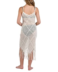 La Blanca Women's Crochet The Day Cotton Cover-Up Dress