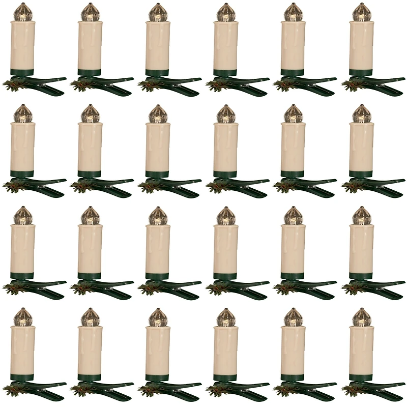 Led Clip on Taper Candle with Remote for Tree (Set of 24)