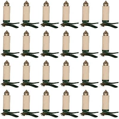 Led Clip on Taper Candle with Remote for Tree (Set of 24)
