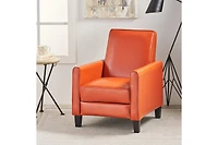 Streamdale Sophisticated Push Back Accent Chair in Dark Grey