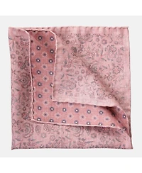 Elizabetta Men's Pascal - Double Sided Silk Pocket Square for Men