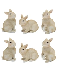 Slickblue Adorable Mini Bunny Rabbit Figurines - Set of 12 Easter Decor