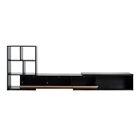 Streamdale Adjustable Tv Stand Extends to 126" with Expandable Tabletop