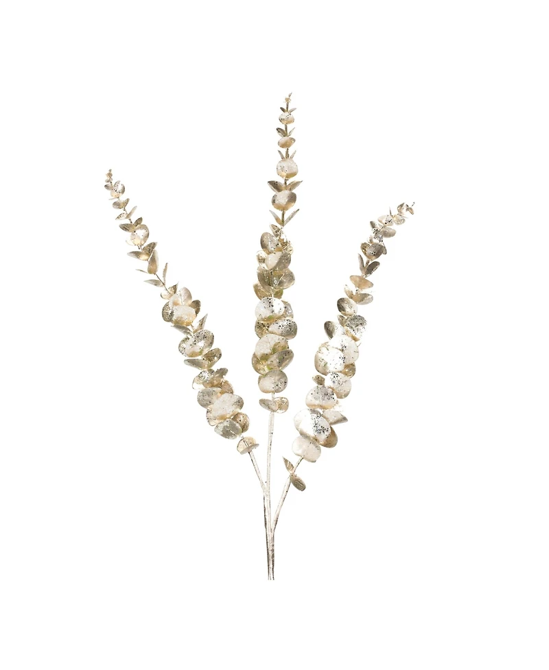 Glittered Eucalyptus Sprays - Set of 6PC for Memorable Home Displays