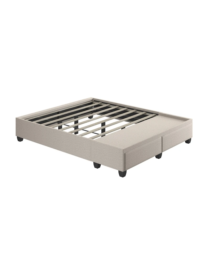 Boyd Sleep Modena Upholstered Platform Bed Frame with Storage Drawers
