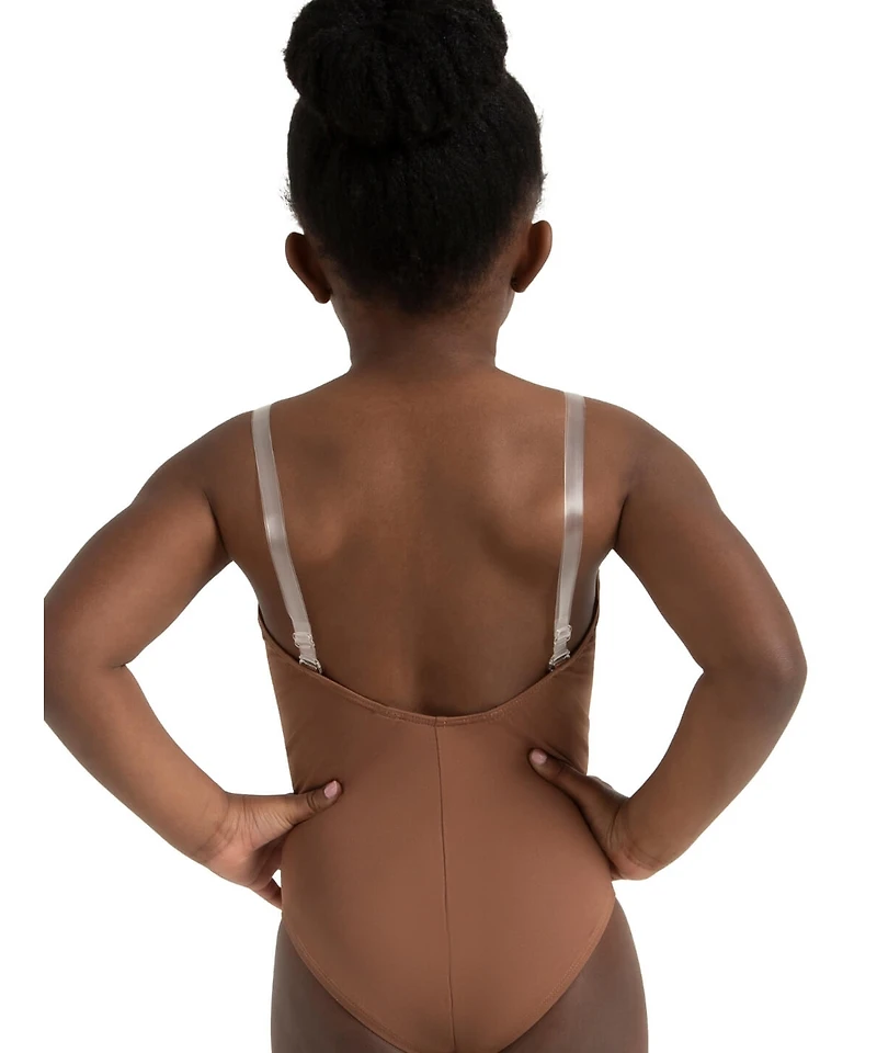 Capezio Girls Camisole Leotard w/ Clear Transition Straps