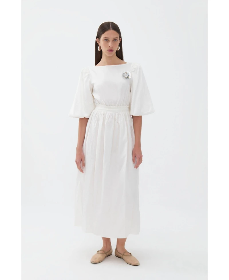 Nocturne Women's Balloon Sleeve Maxi Dress
