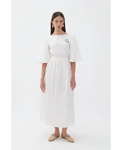 Nocturne Women's Balloon Sleeve Maxi Dress