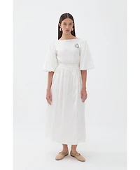 Nocturne Women's Balloon Sleeve Maxi Dress