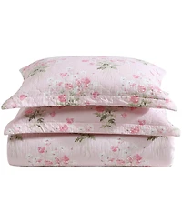 Laura Ashley Veronicas Bouquet Reversible 3 Piece Quilt Set, King