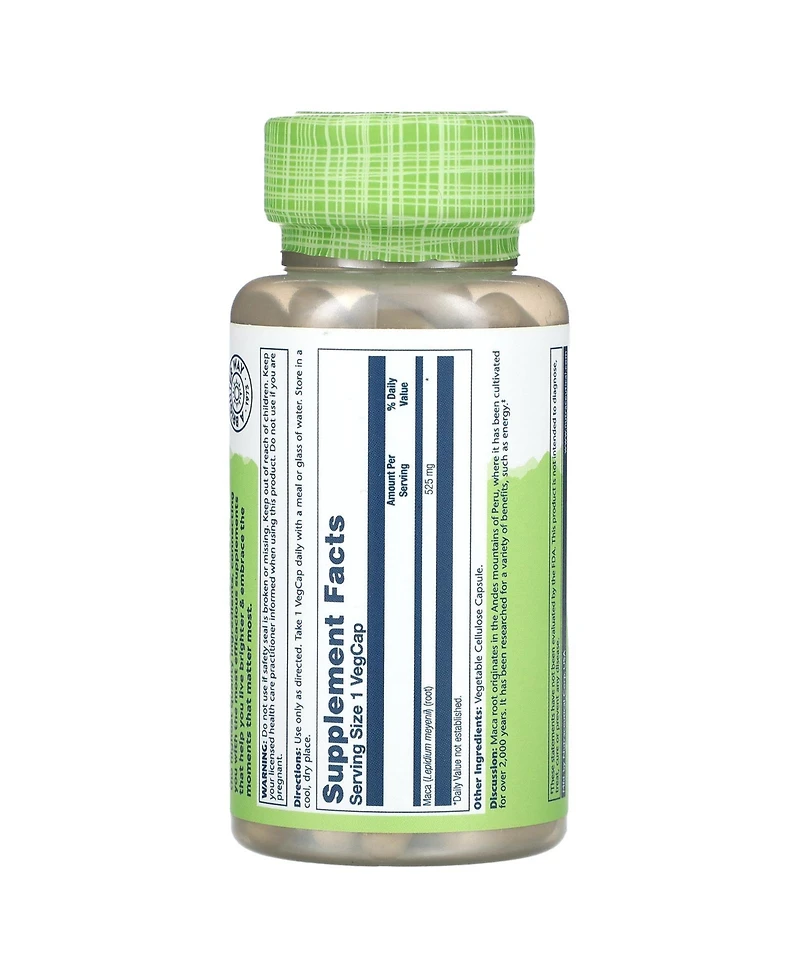 Solaray True Herbs Maca 525 mg
