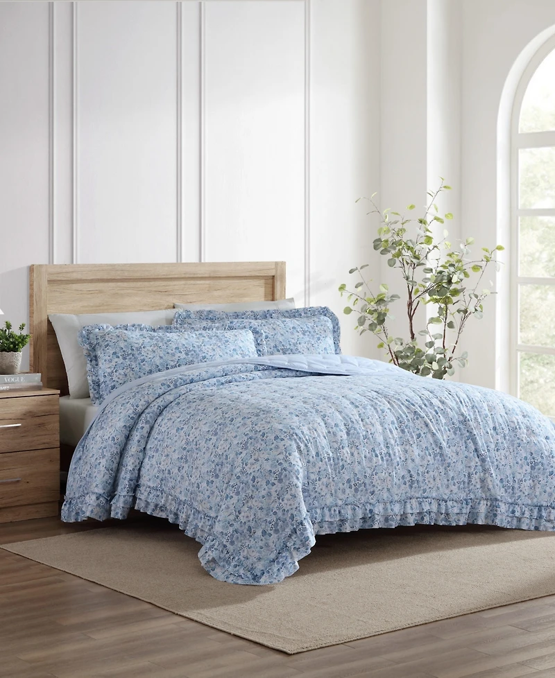 Laura Ashley Quartet Dot 2 Piece Quilt Set, Twin