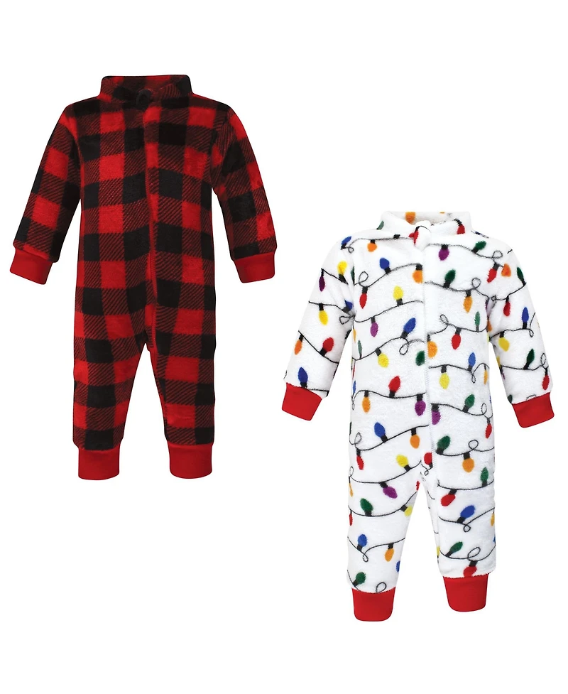 Hudson Baby Boys Unisex Fleece Jumpsuits