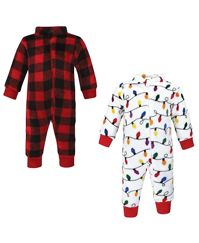 Hudson Baby Boys Unisex Fleece Jumpsuits