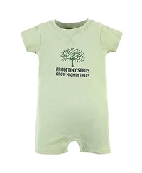 Touched by Nature Baby Boys Unisex 2 Pack of Organic Rompers