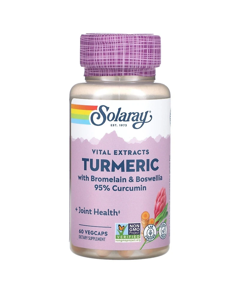 Solaray Vital Extracts Turmeric with Bromelain & Boswellia