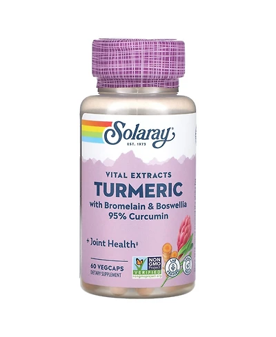 Solaray Vital Extracts Turmeric with Bromelain & Boswellia