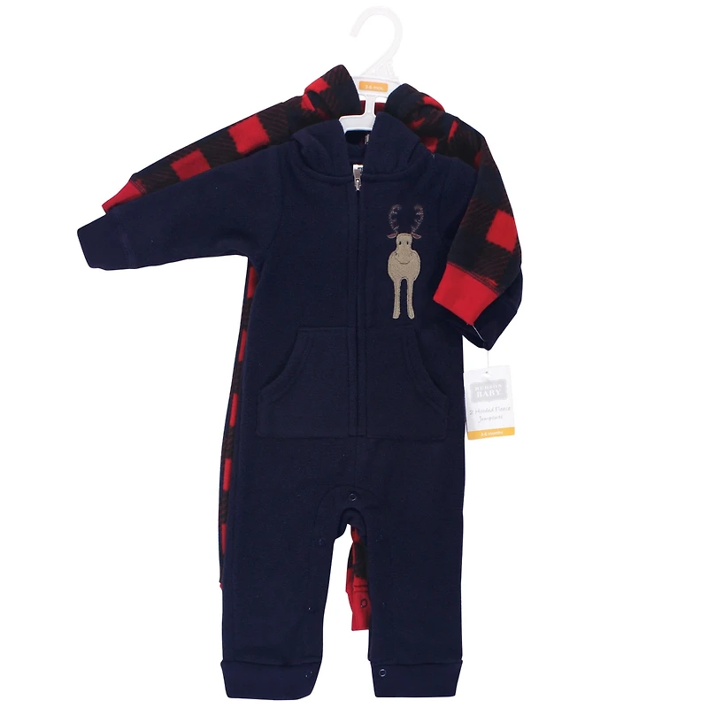 Hudson Baby Boys Unisex Cozy One-Piece Lounger