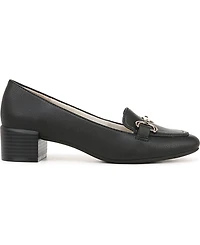 LifeStride Bliss Slip On Block Heel Loafers