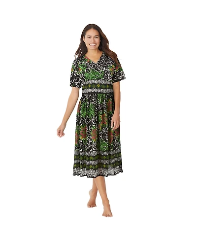 Only Neccessities Women's Necessities Crinkle Cotton Lounger