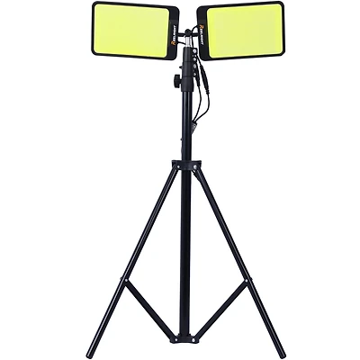 Brighter than the Sun 11,200 Lumen Led Work Light with Adjustable Brightness and Flexible Heads