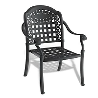 Streamdale Aluminum Stacking Armchair with Cushions, Weight Capacity 350lbs