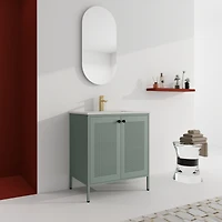 Streamdale 30 Inch Freestanding Bathroom Vanity With Ceramic SInk