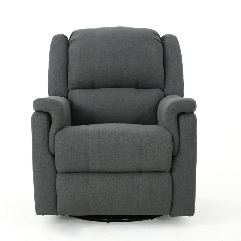 Streamdale Cozy Charcoal Swivel Glider Recliner