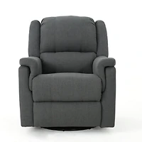 Streamdale Cozy Charcoal Swivel Glider Recliner
