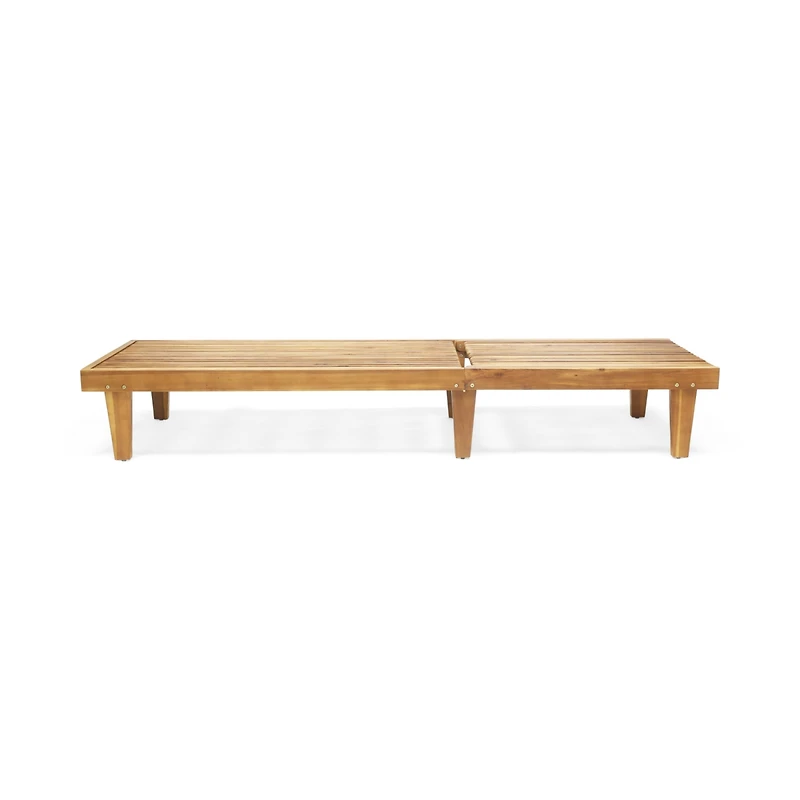 Streamdale Chic Wooden Chaise Lounge for Outdoor Relaxation and Style