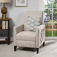 Streamdale Contemporary Push-Back Recliner with Nailhead Accents for Relaxation