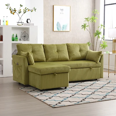 Streamdale Spacious Modular Sofa with Hidden Storage and Durable Velvet Fabric