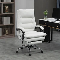Vinsetto Microfibre Massage Office Chair with Heat, Reclining,