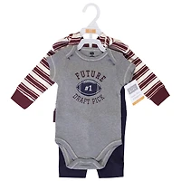Hudson Baby Baby Boys Hudson Cotton Outfit Assortment Hoodie, Bodysuit, or Tee & Coordinating Pants