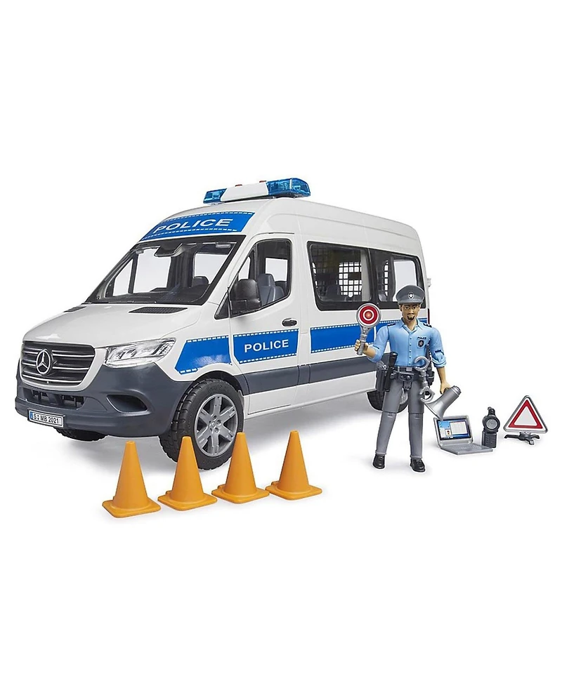 Bruder 1/16 Mb Sprinter Police Emergency Vehicle with Light & Sound Module