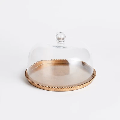Braiden Tray With Cloche Large