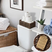 Casafield Bathroom Storage Baskets - Set of 2, Espresso