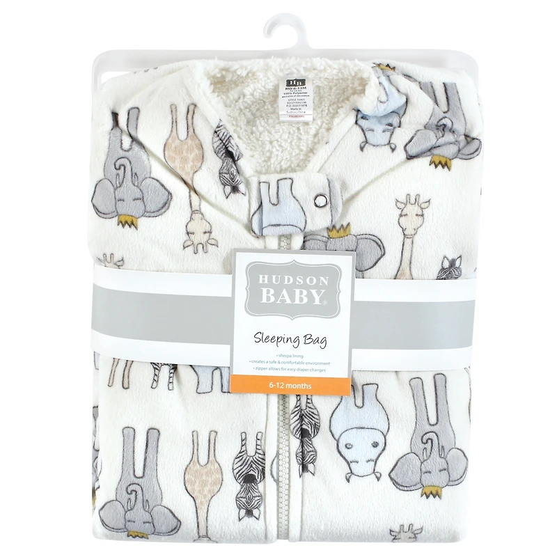 Hudson Baby Boys Unisex Luxurious Mink & Sherpa Comfort Cocoon