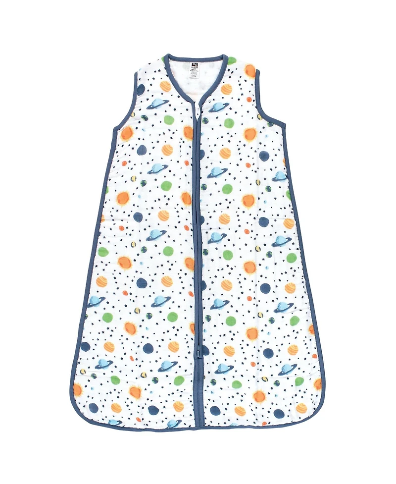 Hudson Baby Boys Unisex Muslin Cotton Sleep Vest