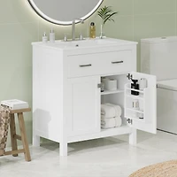 Streamdale Elegant 30-inch Modern Bathroom Vanity with Ample Storage
