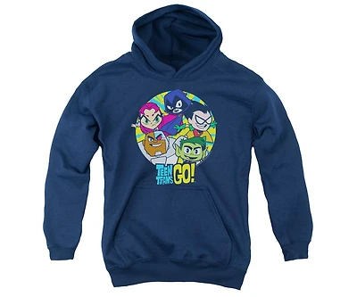 Teen Titans Go Youth Group Pull Over Hoodie / Hooded Sweatshirt
