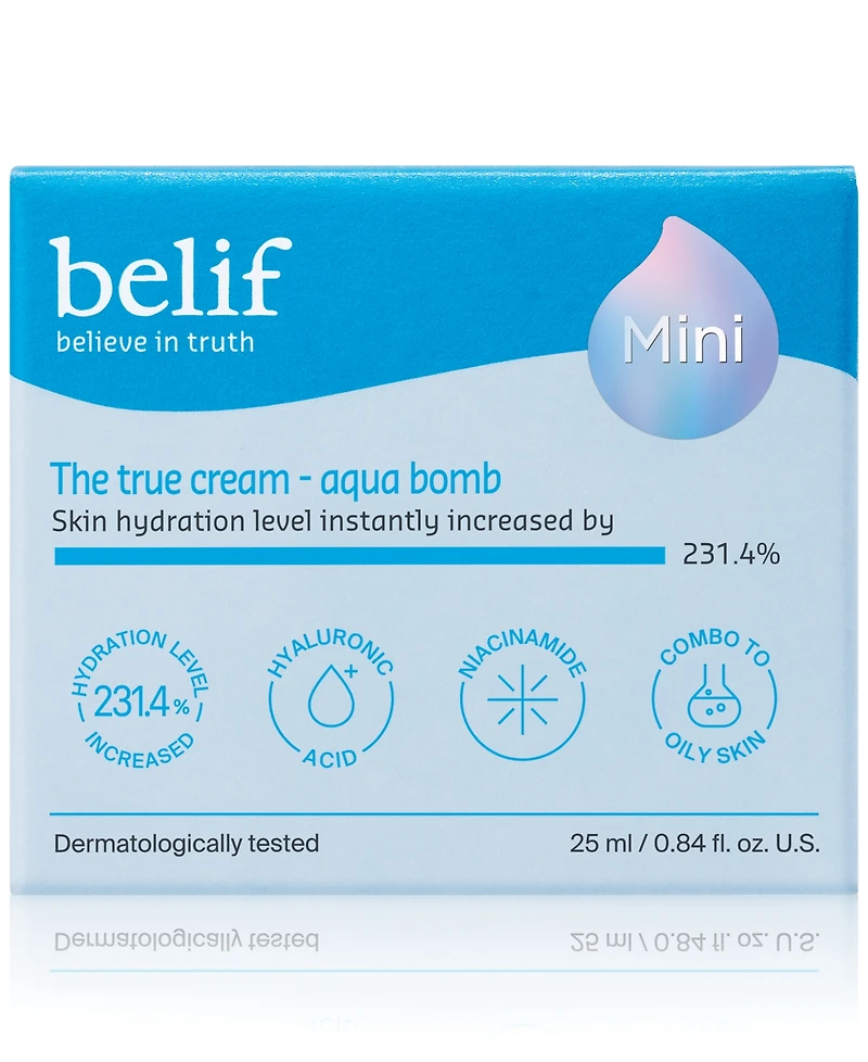 Belif The True Cream Aqua Bomb With Hyaluronic Acid, Niacinamide & Squalane