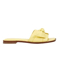 Marc Fisher Women's Finey Square Toe Slip-On Flat Sandals