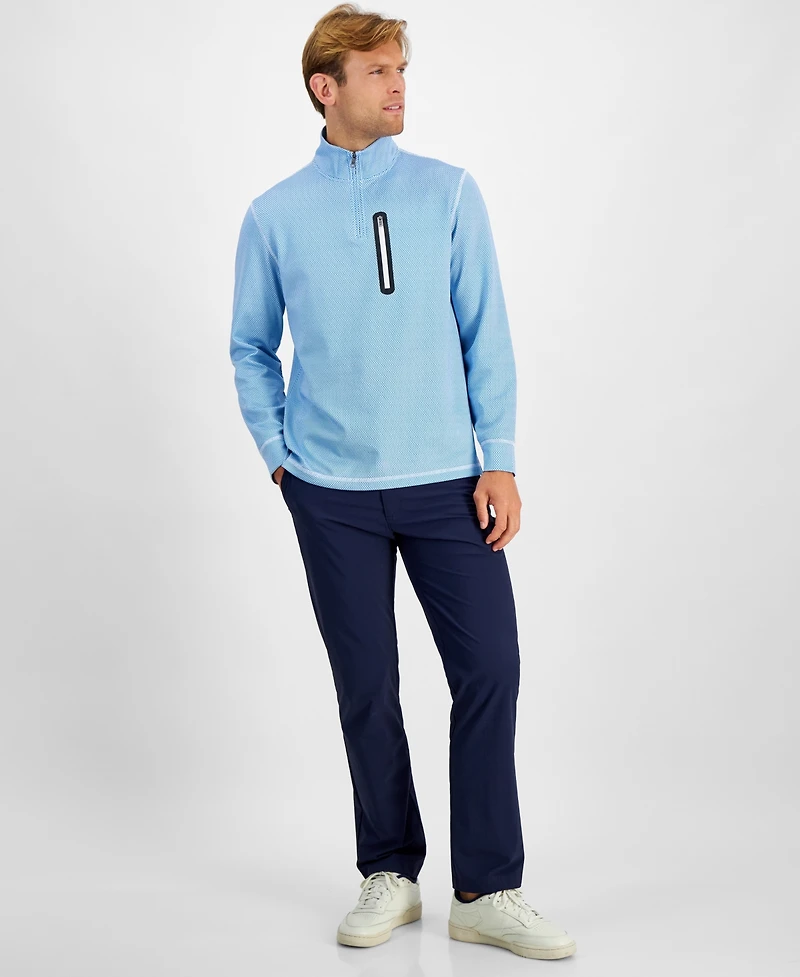 Club Room Men's Golf Tech Quarter-Zip Sweatshirt, Created for Macy's