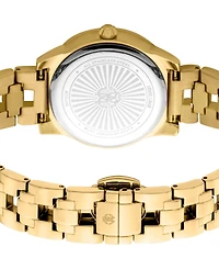 Roberto Cavalli Women's Quartz Gold-tone Stainless Steel Watch 30mm