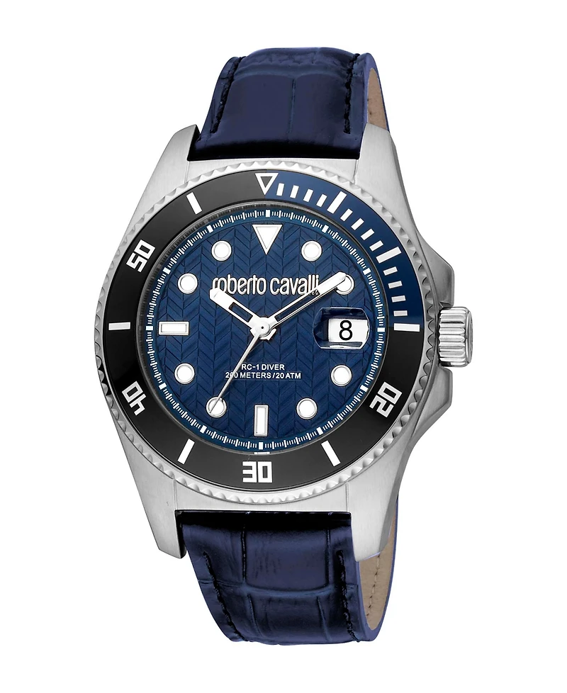 Roberto Cavalli Men's Classic Blue Dial Watch