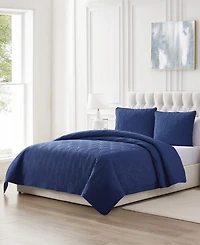 Vcny Home Seashell 3-Piece Quilt Set, Full/Queen