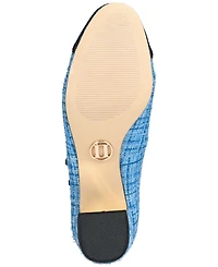 Things Ii Come Women's Mela Luxurious Round-Toe Mary-Jane Block-Heel Pumps