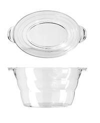 Oggi 18.5" x 11" Acrylic Oval Party Tub